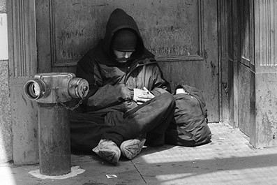 Homeless : Street Life : New York : Personal Photo Projects : Photos : Richard Moore : Photographer